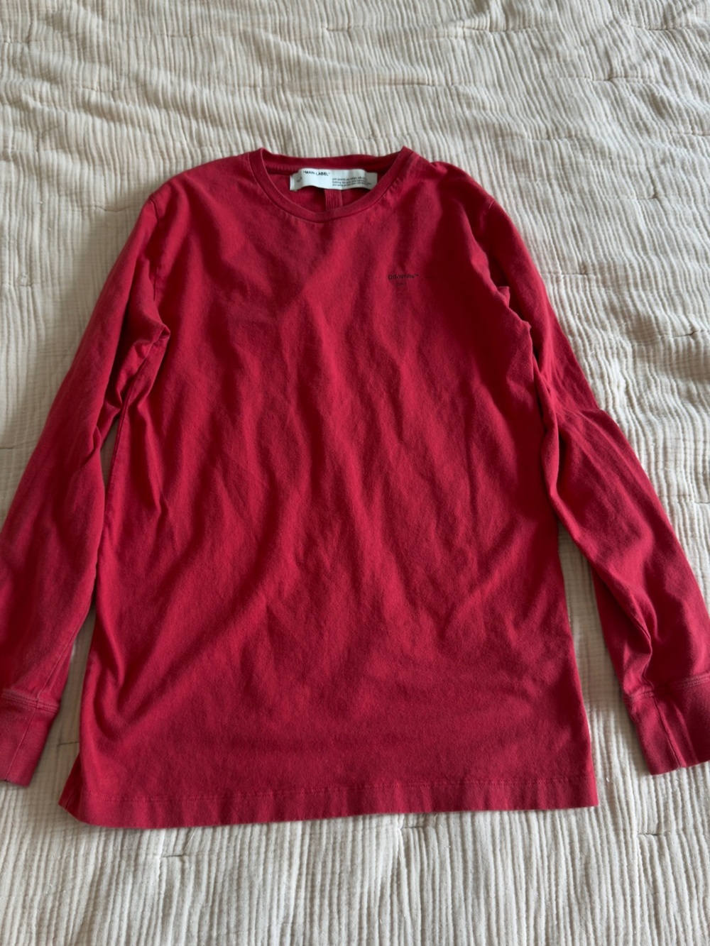 Off white long sleeve t-shirt